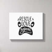Rottweiler Canvas Afdruk (Voorkant)