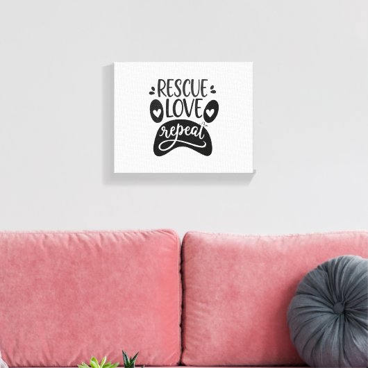Rottweiler Canvas Afdruk (Insitu (Woonkamer))