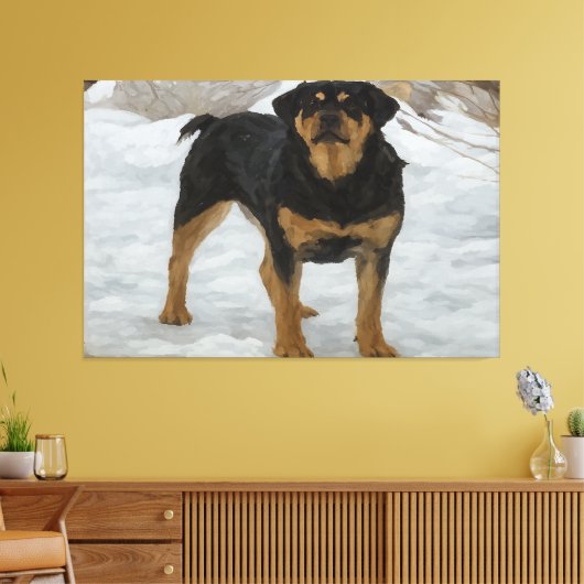 Rottweiler Canvas Print (Insitu (Woonkamer))