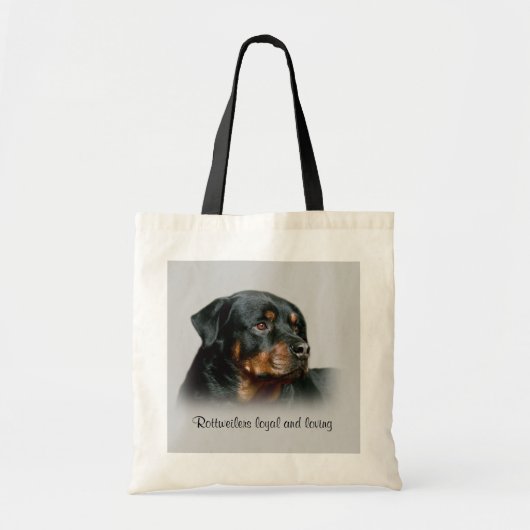 Rottweiler-Canvas tas (Voorkant)