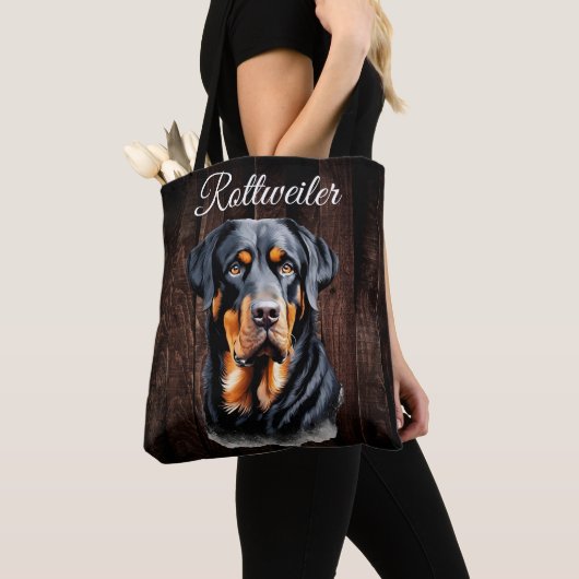 Rottweiler Canvas tas (Dichtbij)