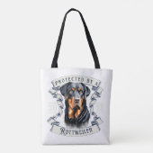 Rottweiler Canvas tas (Achterkant)