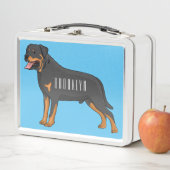 Rottweiler cartoon illustratie (In situ)