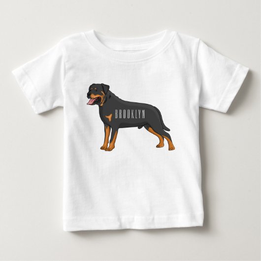 Rottweiler cartoon illustratie (Voorkant)