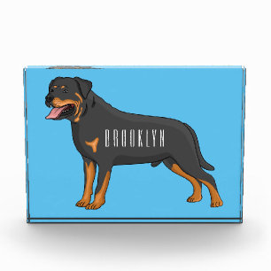 Rottweiler cartoon illustratie fotoblokken