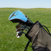 Rottweiler cartoon illustratie golfheadcover (Insitu)