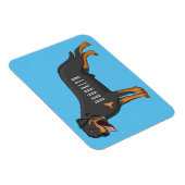 Rottweiler cartoon illustratie magneet (Rechterzijde)