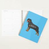 Rottweiler cartoon illustratie planner (Display)