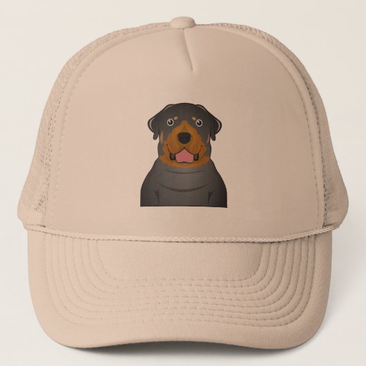 Rottweiler-Cartoon Trucker Pet (Voorkant)