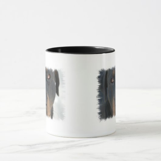 Rottweiler Ceramic Coffee Mok (Midden)