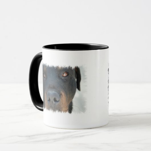 Rottweiler Ceramic Coffee Mok (Voorkant links)