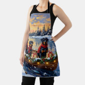 Rottweiler Christmas Boat Holiday Schort (Insitu)