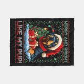 Rottweiler Christmas Tree Decorations Dog Lover Xm Fleece Deken (Voorkant (Horizontaal))