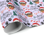 Rottweiler Christmas Wrapping Paper Cadeaupapier<br><div class="desc">Rottweiler kerstinpakpapier. De kleur van het papier is Paars. Verkrijgbaar in meerdere kleuren,  maten en twee afwerkingen. www.hotpocketgraphics.com</div>