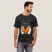 Rottweiler Chubby Cheeks Shirt Funny Dog (Voorkant volledig)