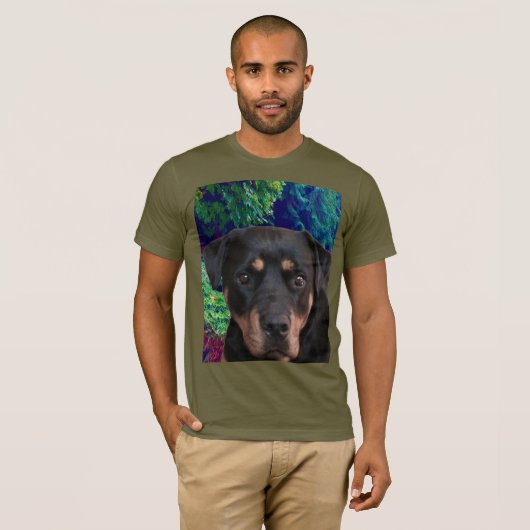 Rottweiler, Confident Guardian T-shirt (Voorkant volledig)