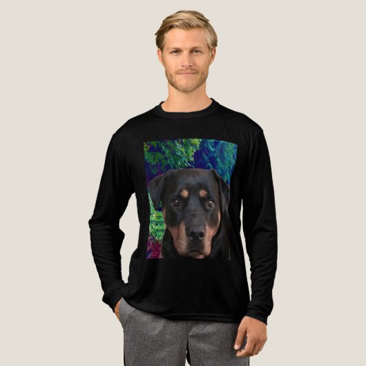 Rottweiler, Confident Guardian Tri-Blend Shirt (Voorkant)