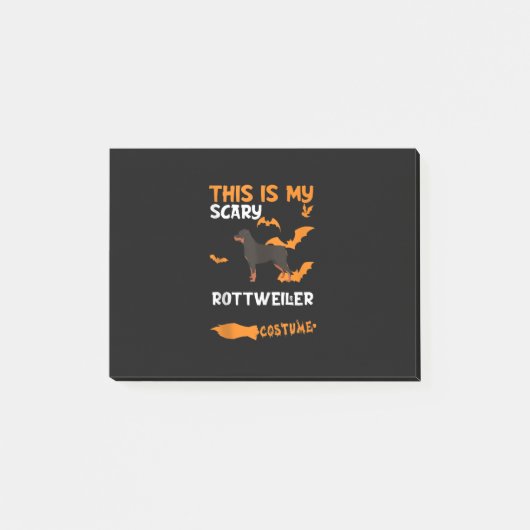 Rottweiler Costume Halloween Lazy Scary Dog Tank Post-it® Notes (Voorkant)