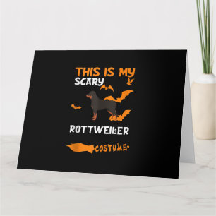 Rottweiler Costuum Halloween Lazy Scary Dog Tank Kaart