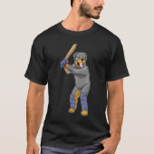 Rottweiler Cricket bat T-shirt (Voorkant)