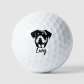 Rottweiler Custom Name Signature Golfballen (Voorkant)