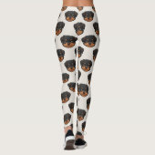 Rottweiler Cute Dog Lover Pattern Leggings (Achterkant)