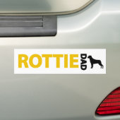 Rottweiler Dad Bumpersticker (Op auto)