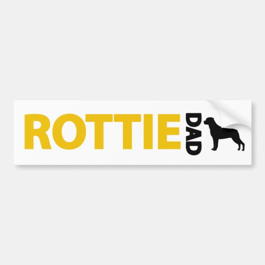 Rottweiler Dad Bumpersticker (Voorkant)
