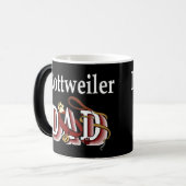 Rottweiler Dad Gifts Magische Mok (Voorkant links)