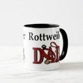 Rottweiler Dad Gifts Mok (Voorkant rechts)