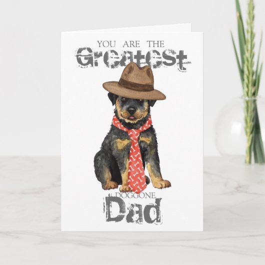 Rottweiler Dad Kaart (Voorkant)