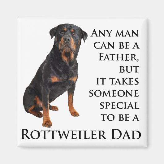 Rottweiler Dad Magnet (Voorkant)
