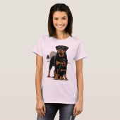 Rottweiler Dad - Protection - Son - Home - Family T-shirt (Voorkant volledig)