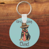Rottweiler Dad Sleutelhanger (Voorkant)