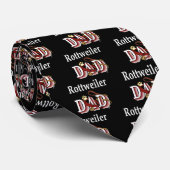 rottweiler dad Stropdas (Opgerold)
