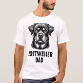 Rottweiler Dad  T-shirt (Voorkant)