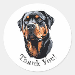 Rottweiler Dank u! Stickers