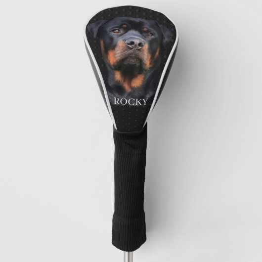  Rottweiler Dark Grey Golfheadcover (Voorkant)