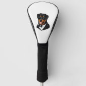 Rottweiler De Bodyguard Golfheadcover (Voorkant)
