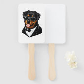 Rottweiler De Bodyguard Handwaaier (Voorkant en achterkant)