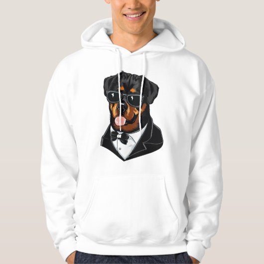 Rottweiler De Bodyguard Hoodie (Voorkant)