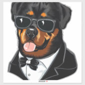 Rottweiler De Bodyguard Sticker (Vel)