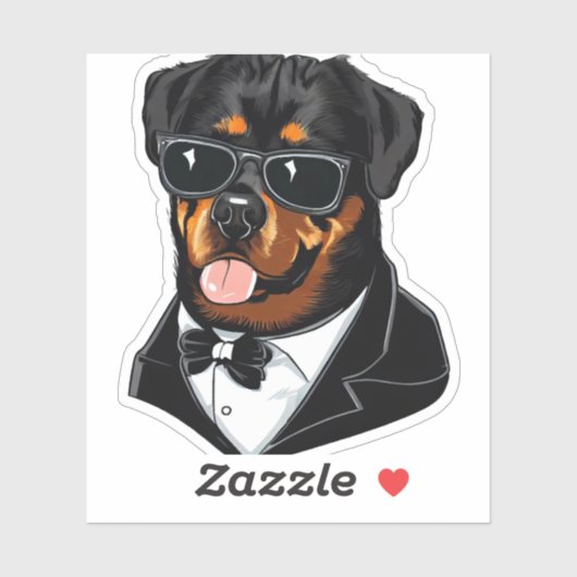 Rottweiler De Bodyguard Sticker (Vel)