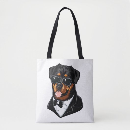 Rottweiler De Bodyguard Tote Bag (Voorkant)