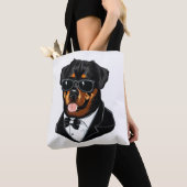 Rottweiler De Bodyguard Tote Bag (Dichtbij)