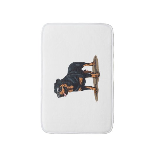 Rottweiler De Explorer Badmat (Voorkant Verticaal)
