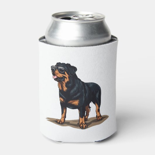 Rottweiler De Explorer Blikjeskoeler (Blikje Voorkant)