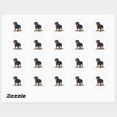 Rottweiler De Explorer Ronde Sticker (Vel)
