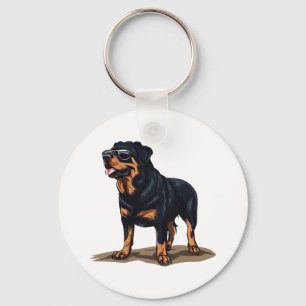 Rottweiler De Explorer Sleutelhanger