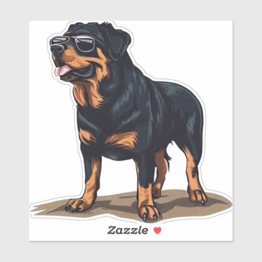 Rottweiler De Explorer Sticker (Vel)